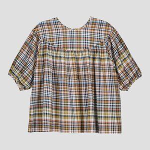 Kowtow Frances Top Vista Check NWT